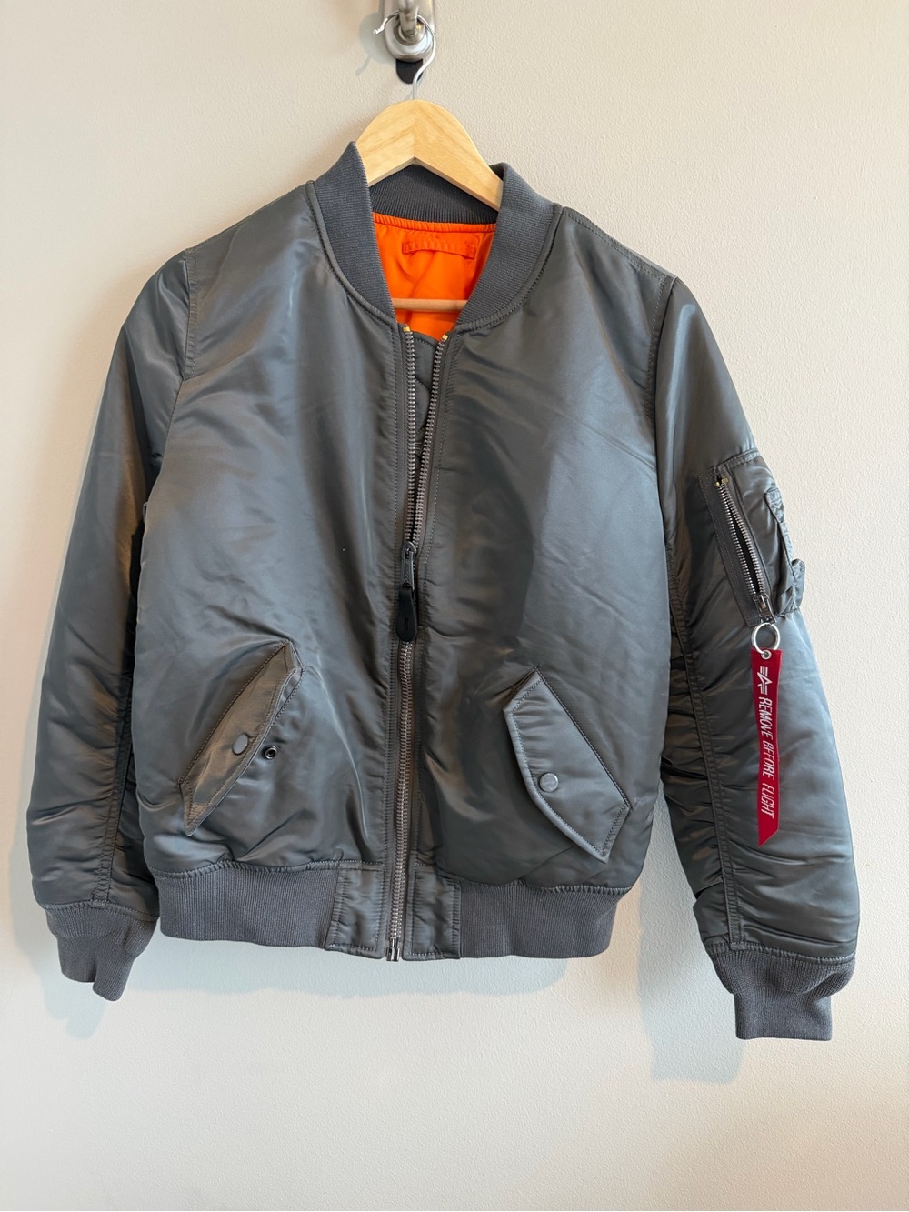 Alpha Industries MA-1 Bomber in Gunmetal